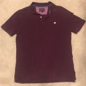 Large Banana Republic Collard Shirt - Maroon